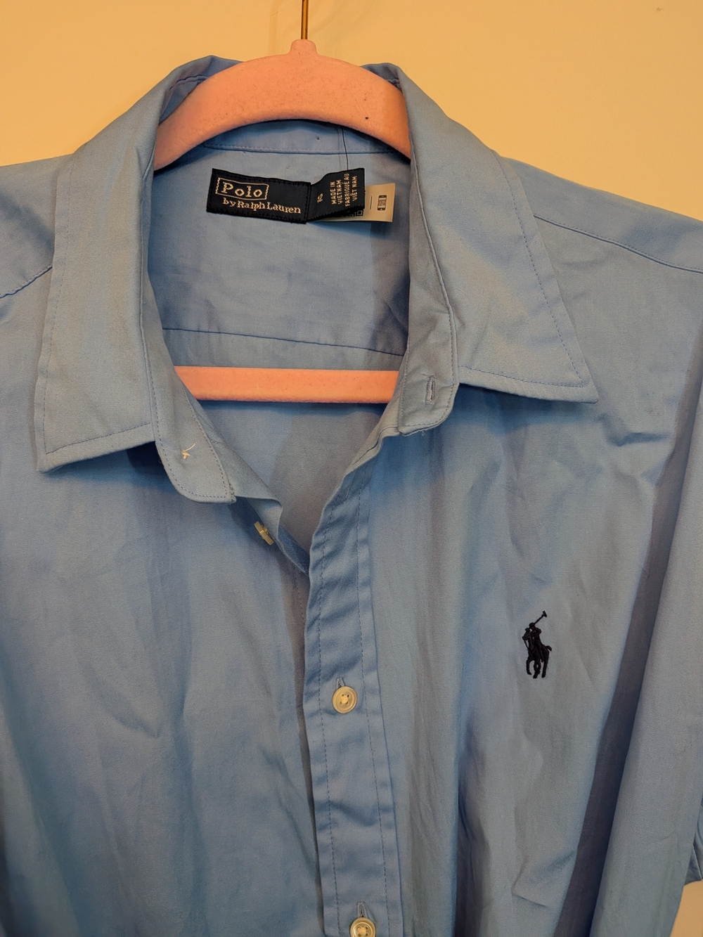 Ralph Lauren Light Blue Shirt Dress with Tie - Picture 2 of 5
